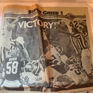 Super Bowl Victory Newspaper